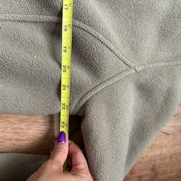 L.L. Bean Vintage Beige Fleece sherpa Outerwear barn coat - Picture 10 of 12